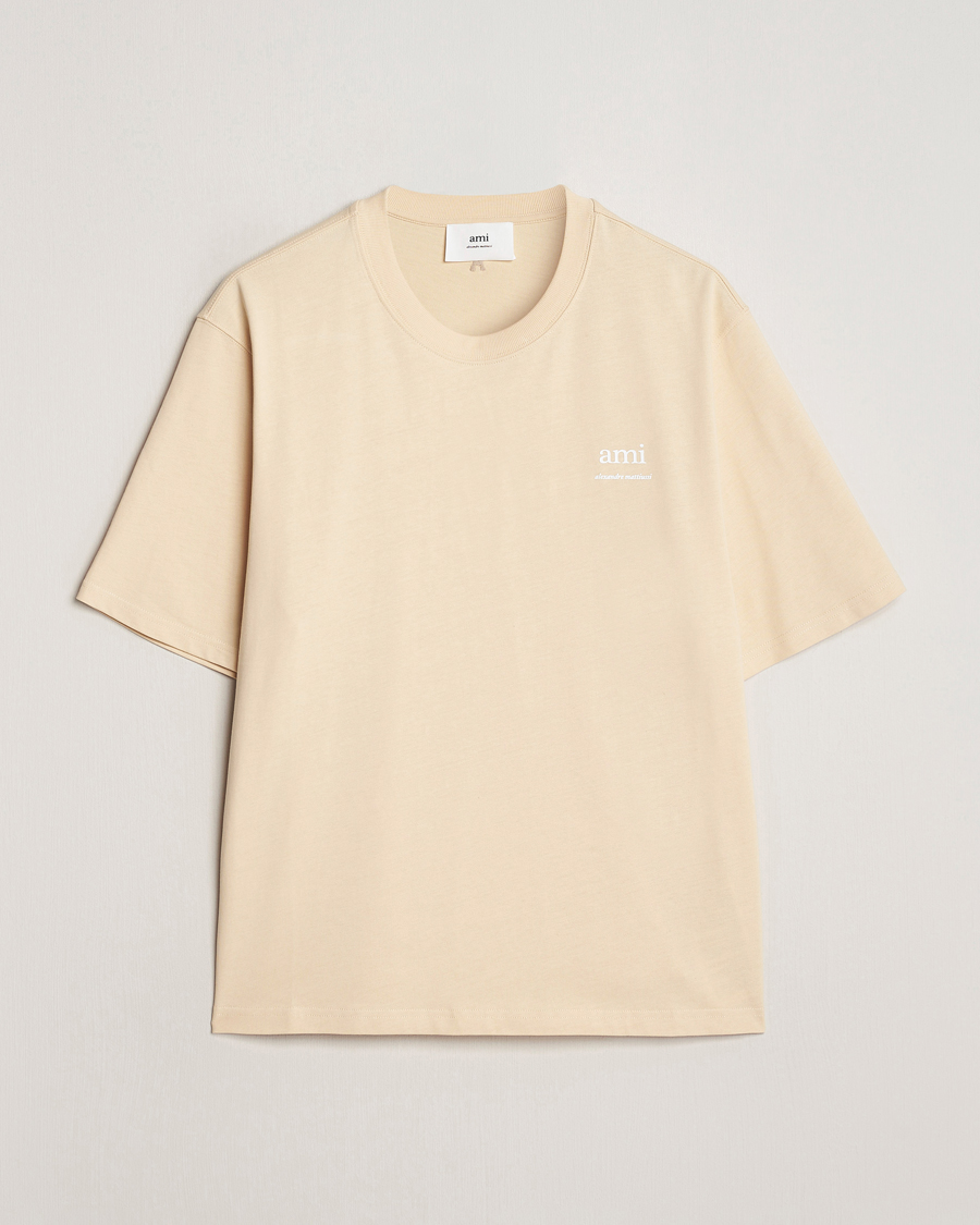 Homme | T-shirts | AMI | Logo T-Shirt Dusty Yellow
