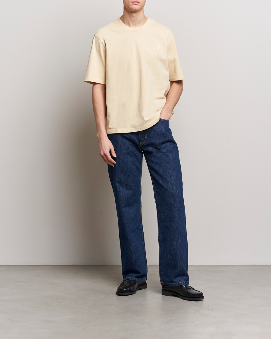 Homme | T-shirts | AMI | Logo T-Shirt Dusty Yellow