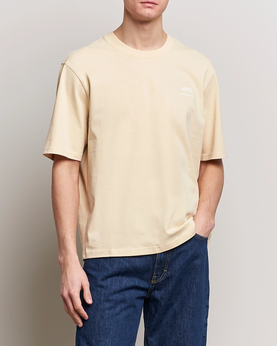 Homme | Sections | AMI | Logo T-Shirt Dusty Yellow