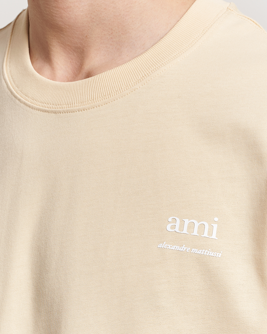 Homme | T-shirts | AMI | Logo T-Shirt Dusty Yellow