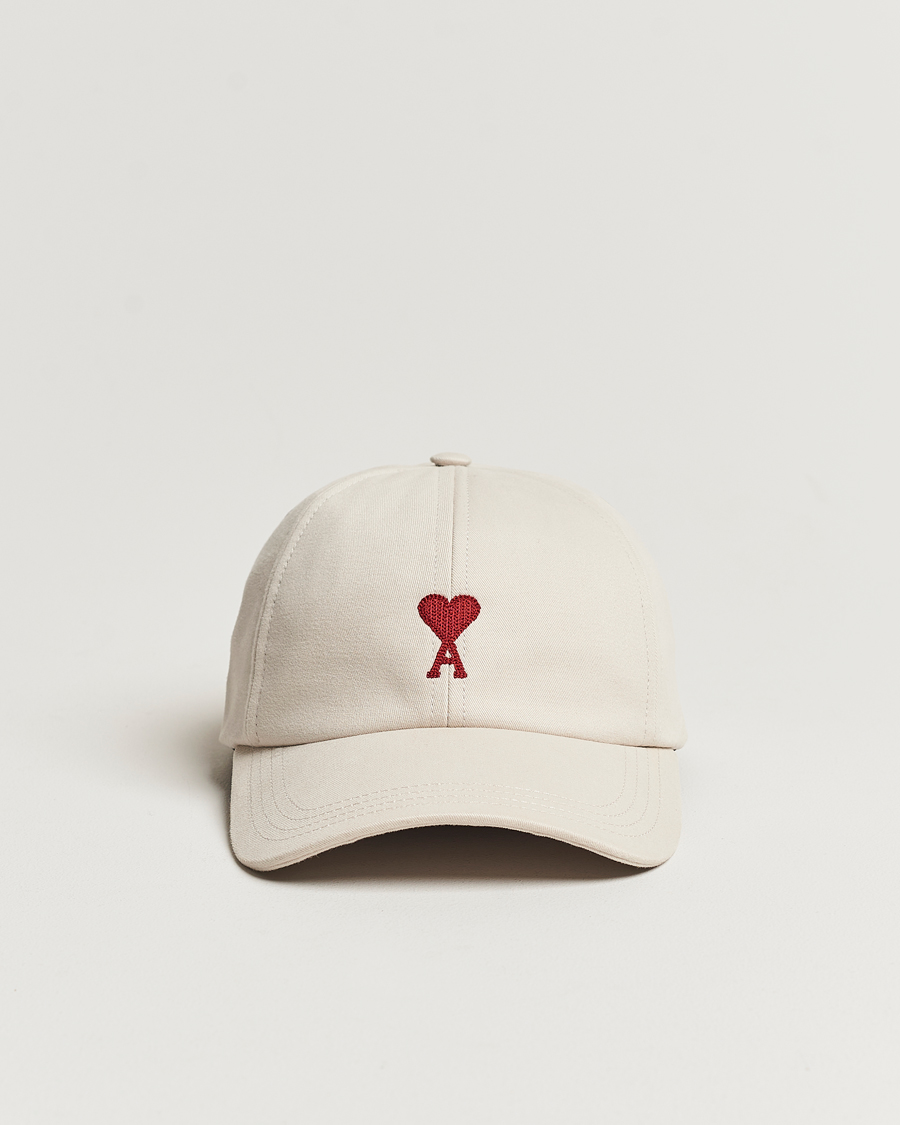Homme | AMI Heart Logo Cap Chalk White | AMI | Heart Logo Cap Chalk White