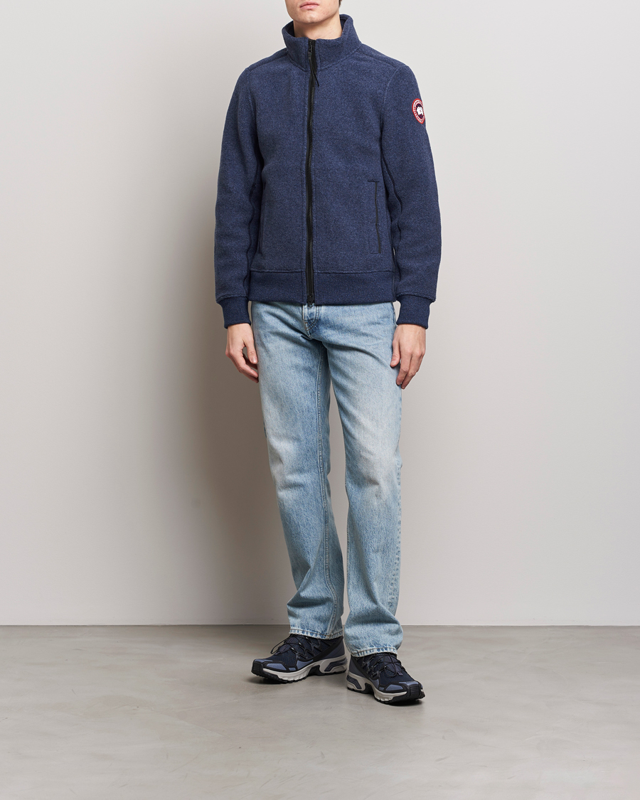 Homme | Manteaux Et Vestes | Canada Goose | Lawson Fleece Jacket Atlantic Navy