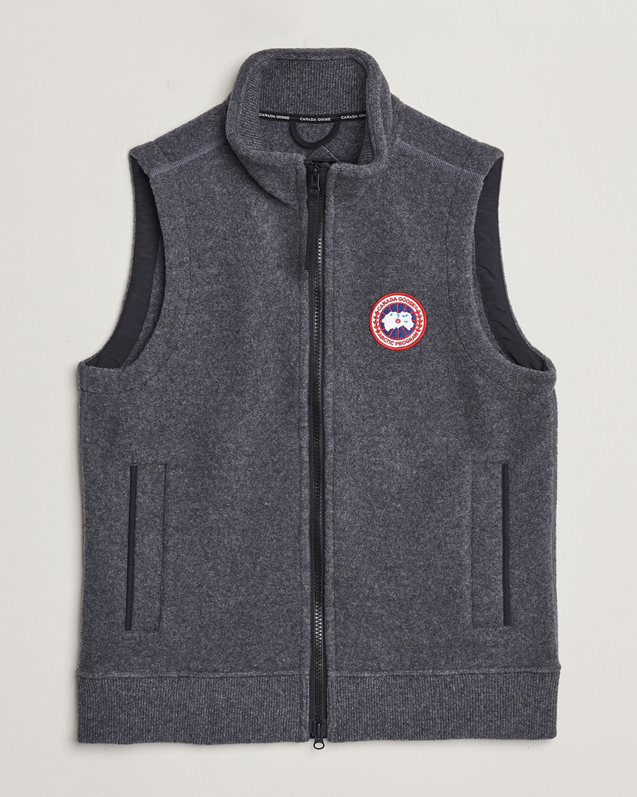 Homme | Manteaux Et Vestes | Canada Goose | Mersey Fleece Vest Quarry Grey