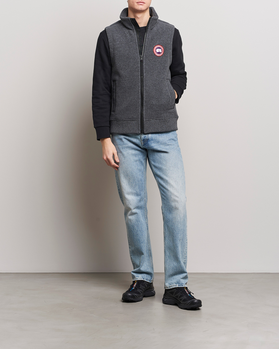 Homme | Manteaux Et Vestes | Canada Goose | Mersey Fleece Vest Quarry Grey
