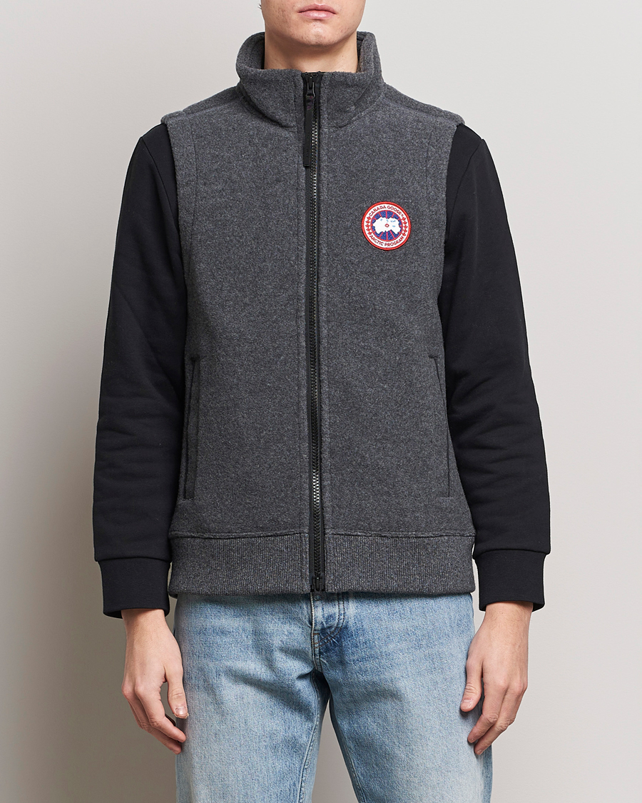 Homme | Manteaux Et Vestes | Canada Goose | Mersey Fleece Vest Quarry Grey