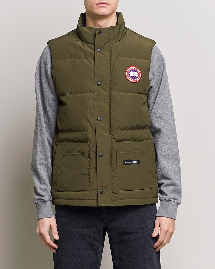 Homme | Manteaux Et Vestes | Canada Goose | Freestyle Crew Vest Military Green