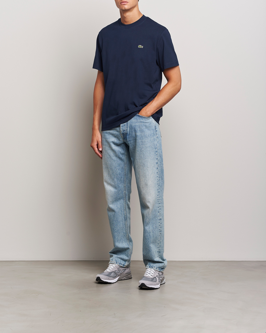 Homme | T-shirts | Lacoste | Crew Neck T-Shirt Navy Blue