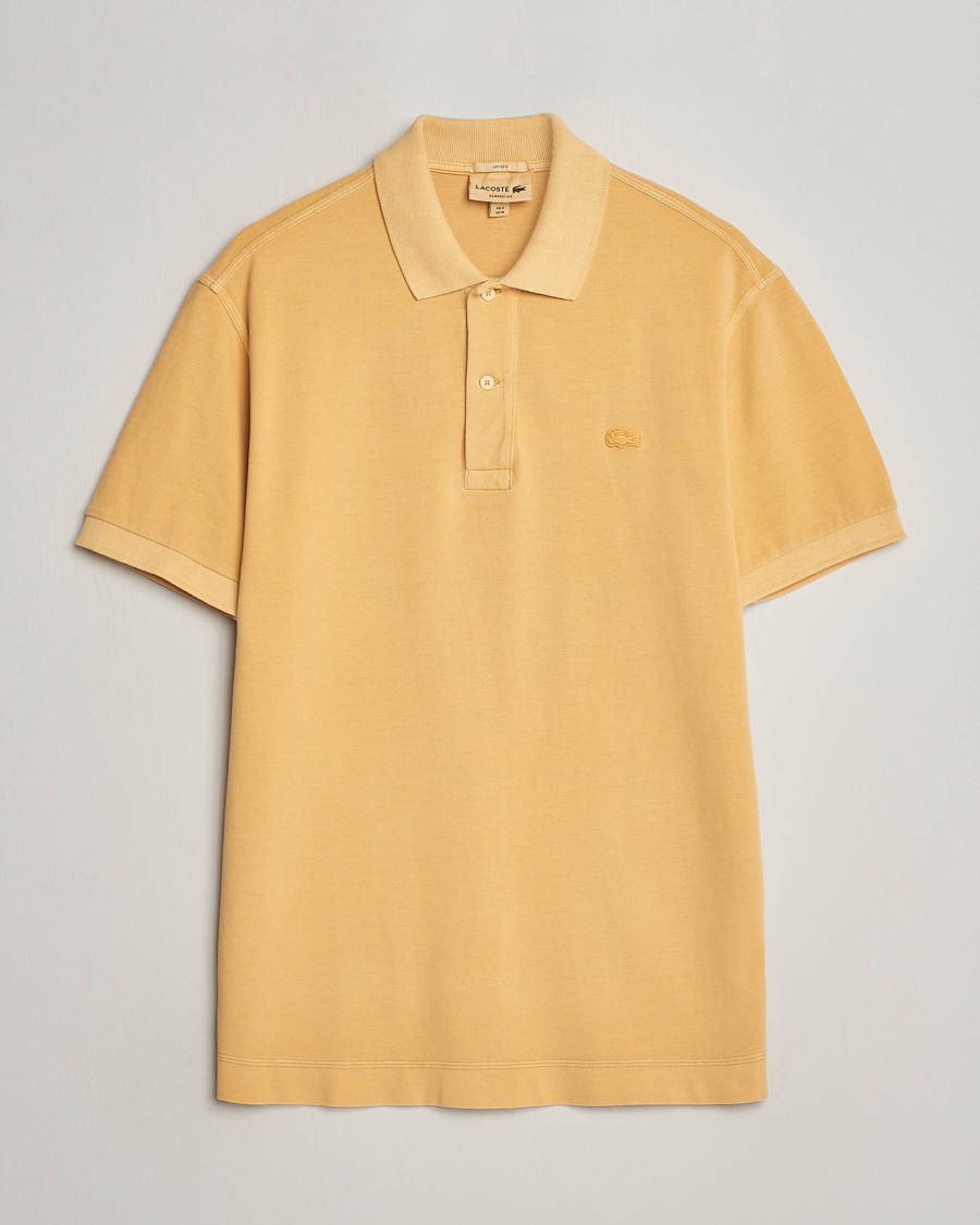 Homme | Polos | Lacoste | Classic Fit Natural Dyed Tonal Polo Golden Haze