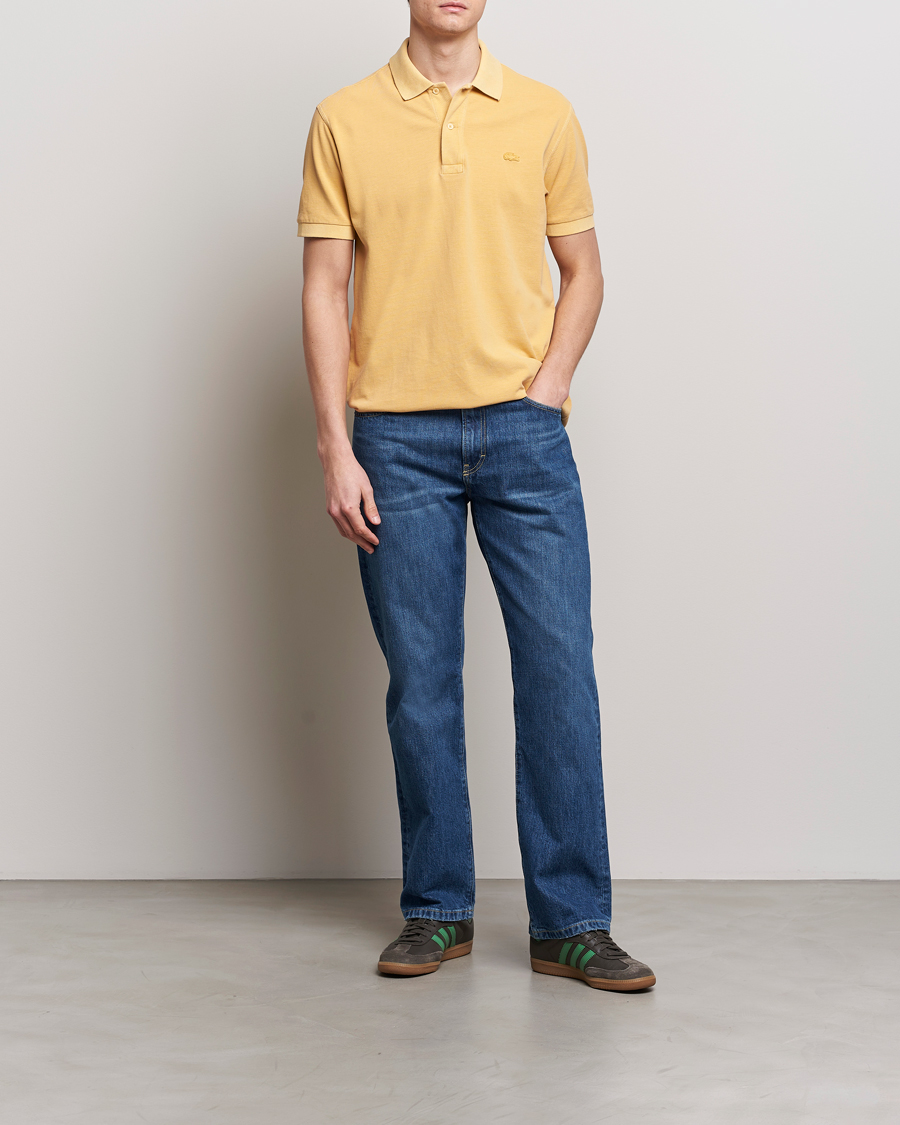 Homme | Polos | Lacoste | Classic Fit Natural Dyed Tonal Polo Golden Haze
