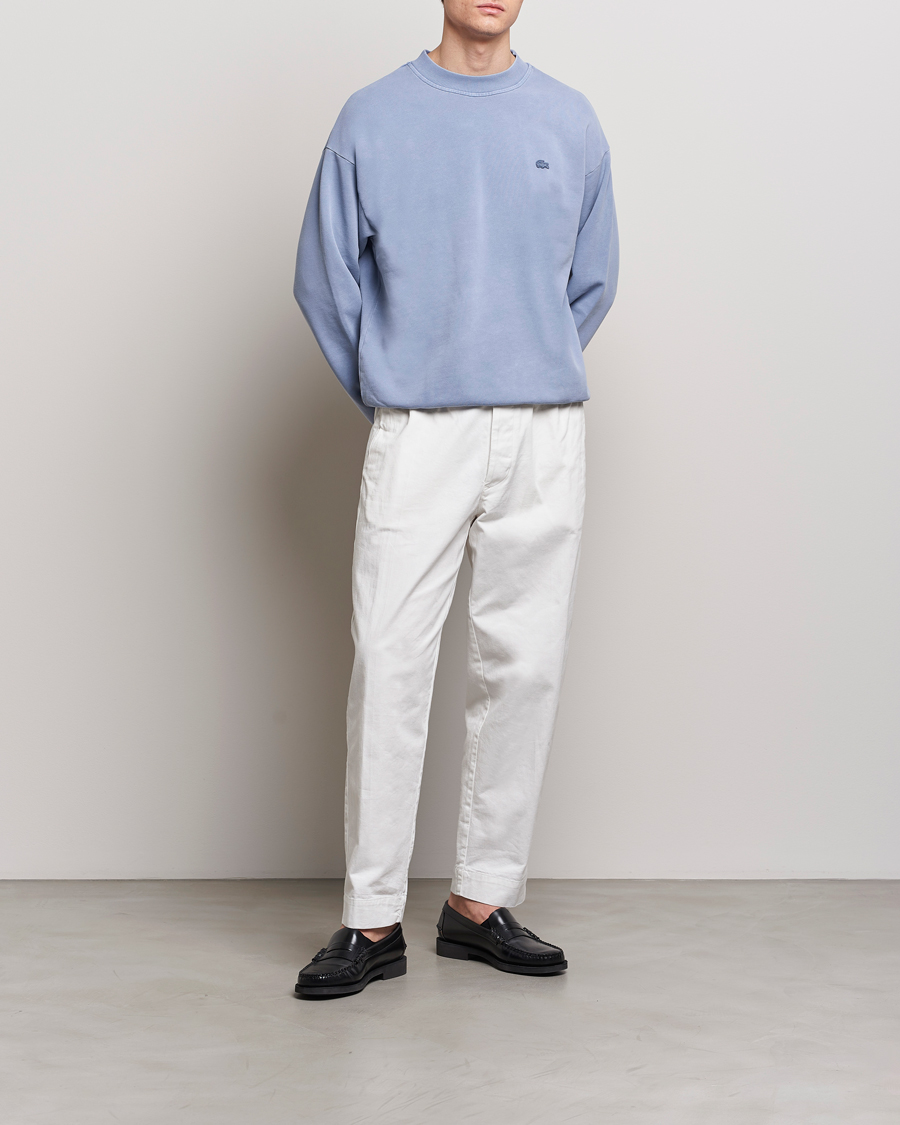 Homme | Pulls Et Tricots | Lacoste | Natural Dyed Crew Neck Sweatshirt Stonewash