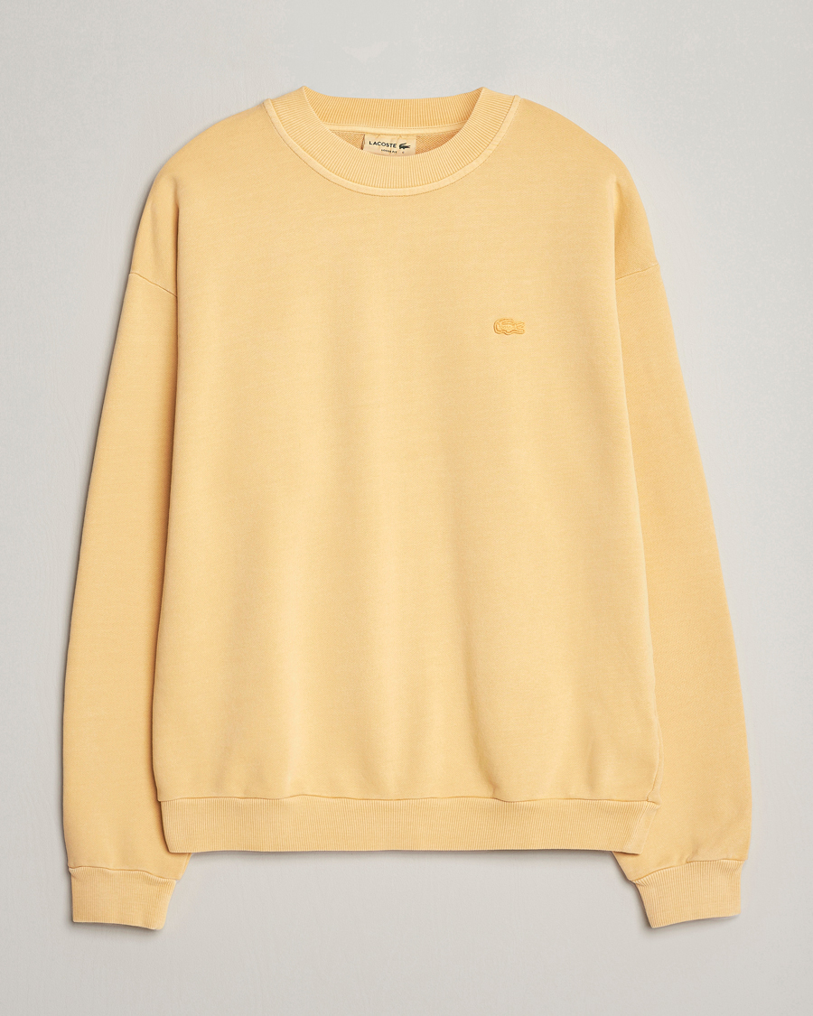 Homme | Pulls Et Tricots | Lacoste | Natural Dyed Crew Neck Sweatshirt Golden Haze
