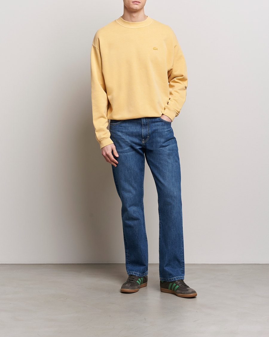 Homme | Pulls Et Tricots | Lacoste | Natural Dyed Crew Neck Sweatshirt Golden Haze