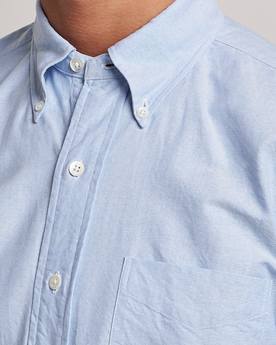 Homme | Chemises | Kamakura Shirts | Vintage Ivy Oxford Button Down Shirt Light Blue