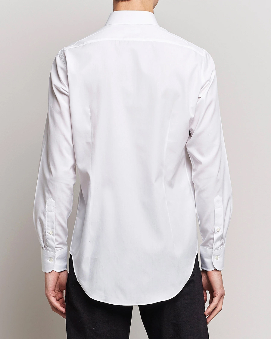 Homme | Chemises | Kamakura Shirts | Slim Fit Broadcloth Dress Shirt White