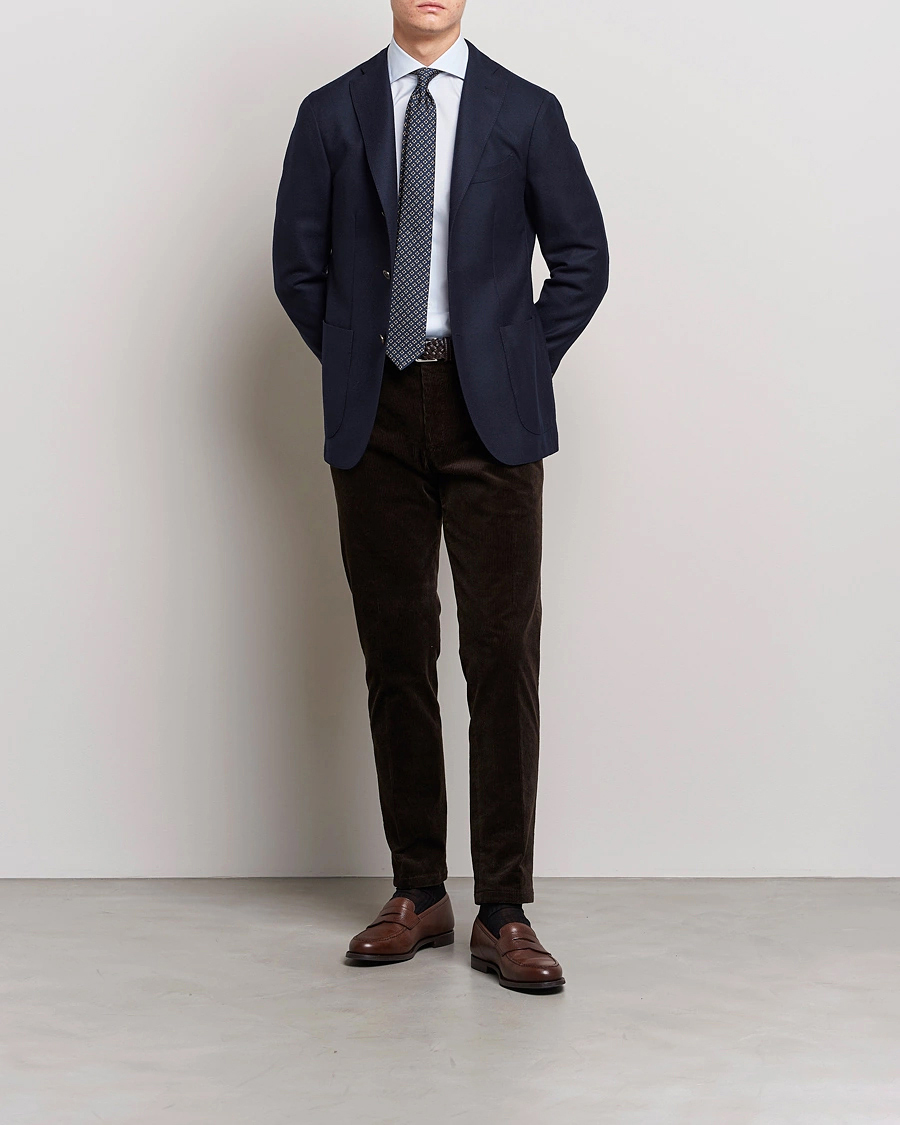 Homme | Chemises | Kamakura Shirts | Slim Fit Broadcloth Dress Shirt Light Blue