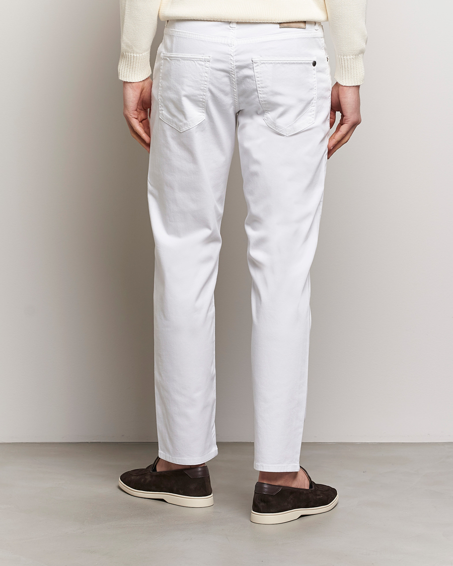 Homme | Pantalons | Incotex | 5-Pocket Cotton/Stretch Pants White