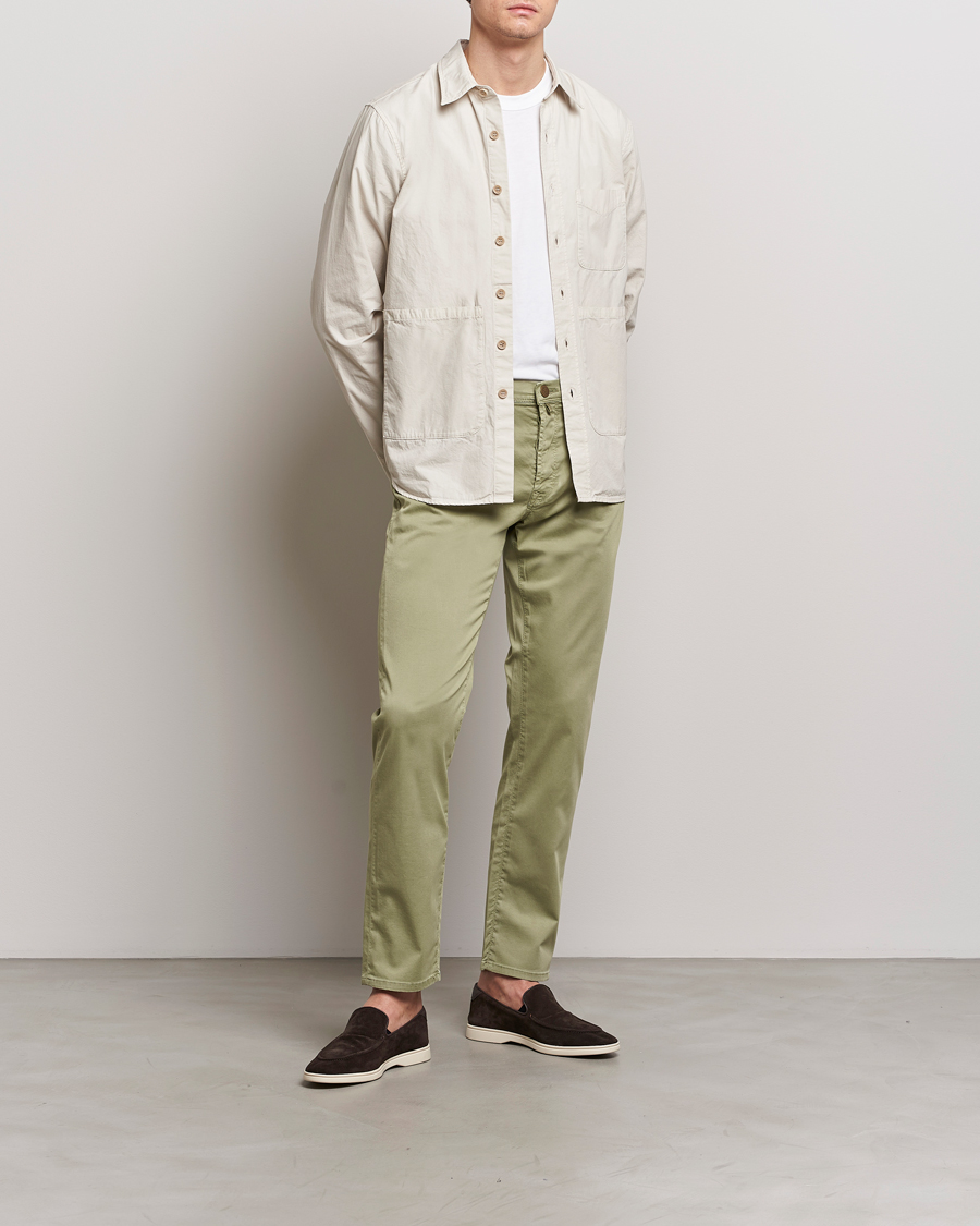 Homme | Pantalons | Incotex | 5-Pocket Cotton/Stretch Pants Sage