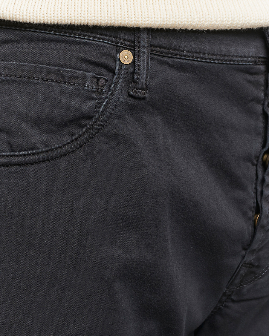 Homme | Pantalons | Incotex | 5-Pocket Cotton/Stretch Pants Black