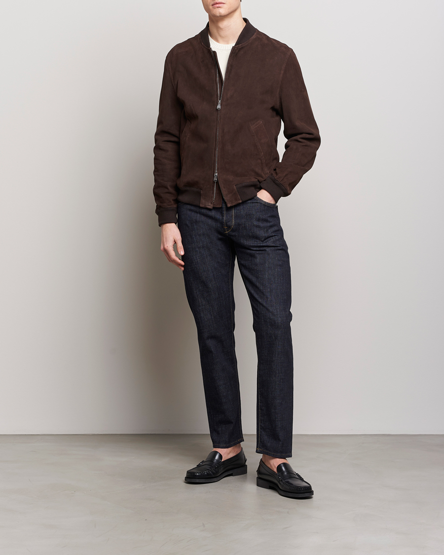 Homme | Jeans | Incotex | 5-Pocket Stretch Denim Dark Blue