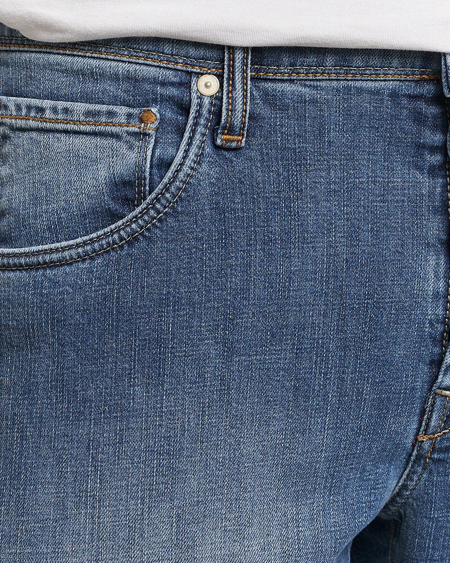 Homme | Jeans | Incotex | 5-Pocket Stretch Denim Medium Blue