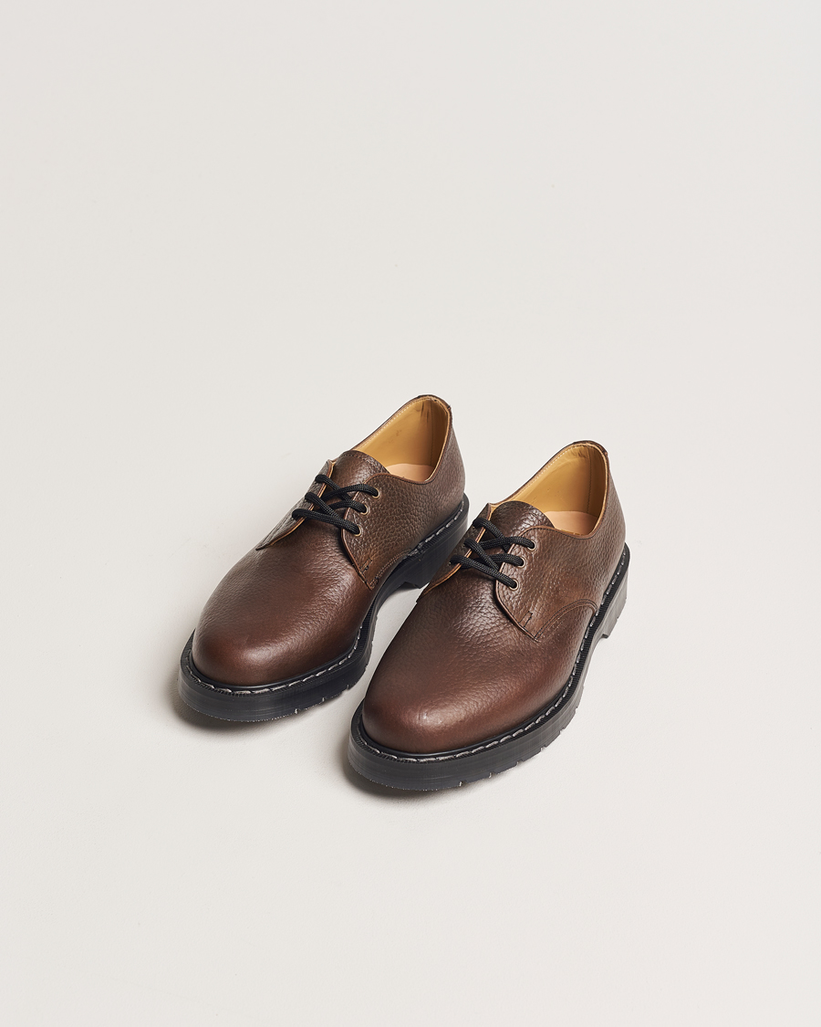 Homme | Derbies | Solovair | 3 Eye Gibson Shoe Brown Grain
