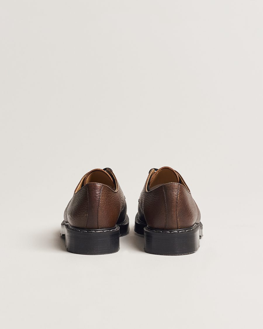 Homme | Handgjorda skor - Skoblockskampanj | Solovair | 3 Eye Gibson Shoe Brown Grain