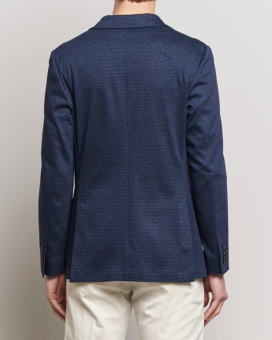 Homme | Blazers | Canali | Micro Check Jersey Blazer Navy