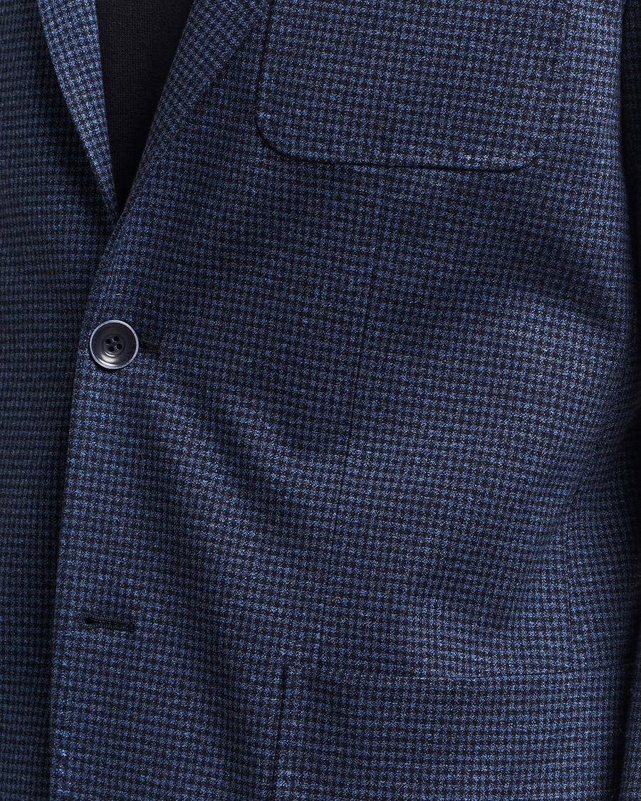 Homme | Blazers | Canali | Micro Check Jersey Blazer Navy