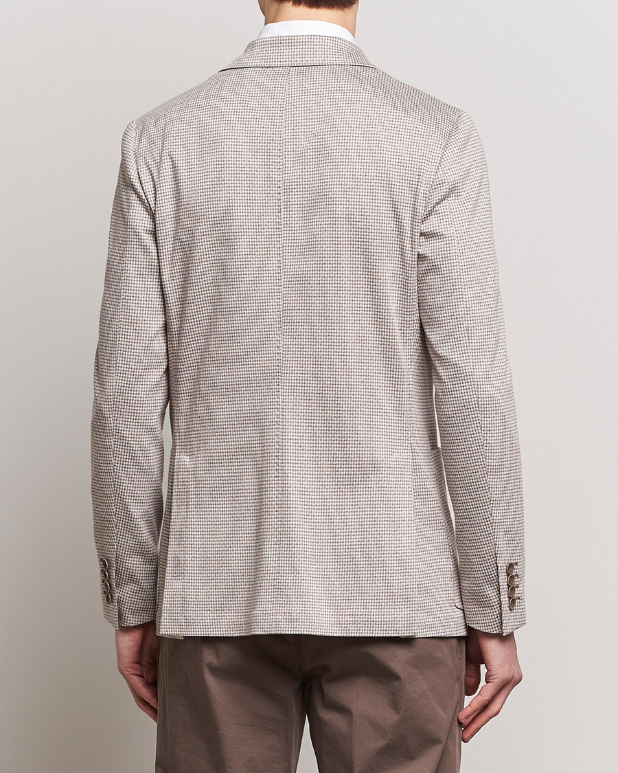 Homme | Blazers | Canali | Micro Check Jersey Blazer Light Beige
