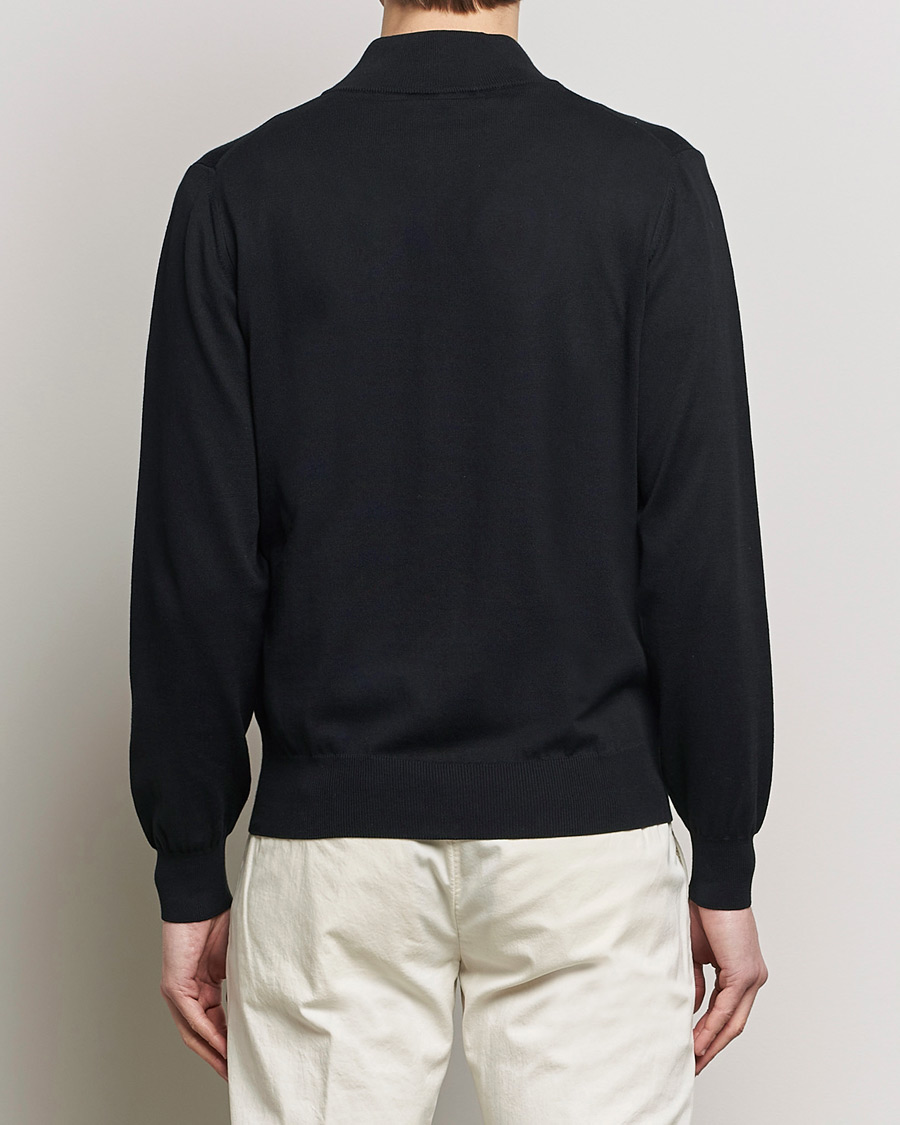 Homme | Pulls Et Tricots | Canali | Cotton Full Zip Black