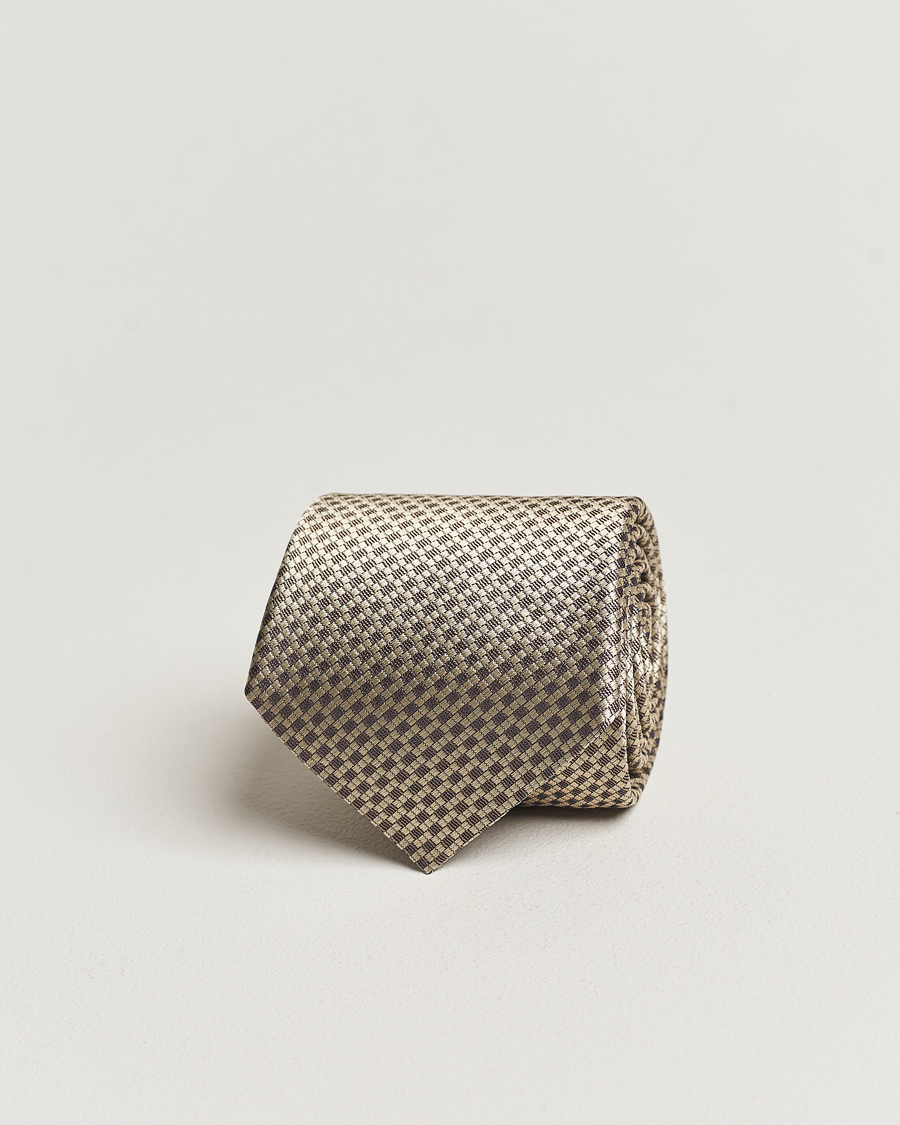 Homme | Canali Microstructure Silk Tie Beige | Canali | Microstructure Silk Tie Beige