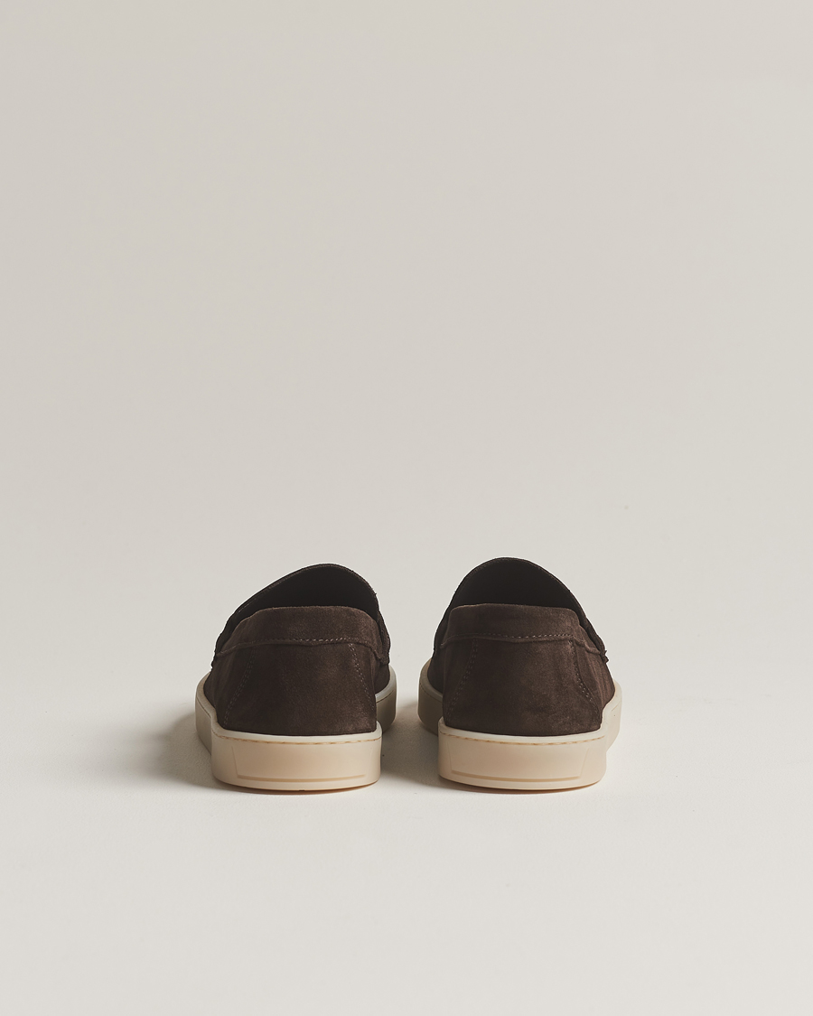 Homme | Chaussures En Daim | Canali | Summer Loafers Dark Brown Suede
