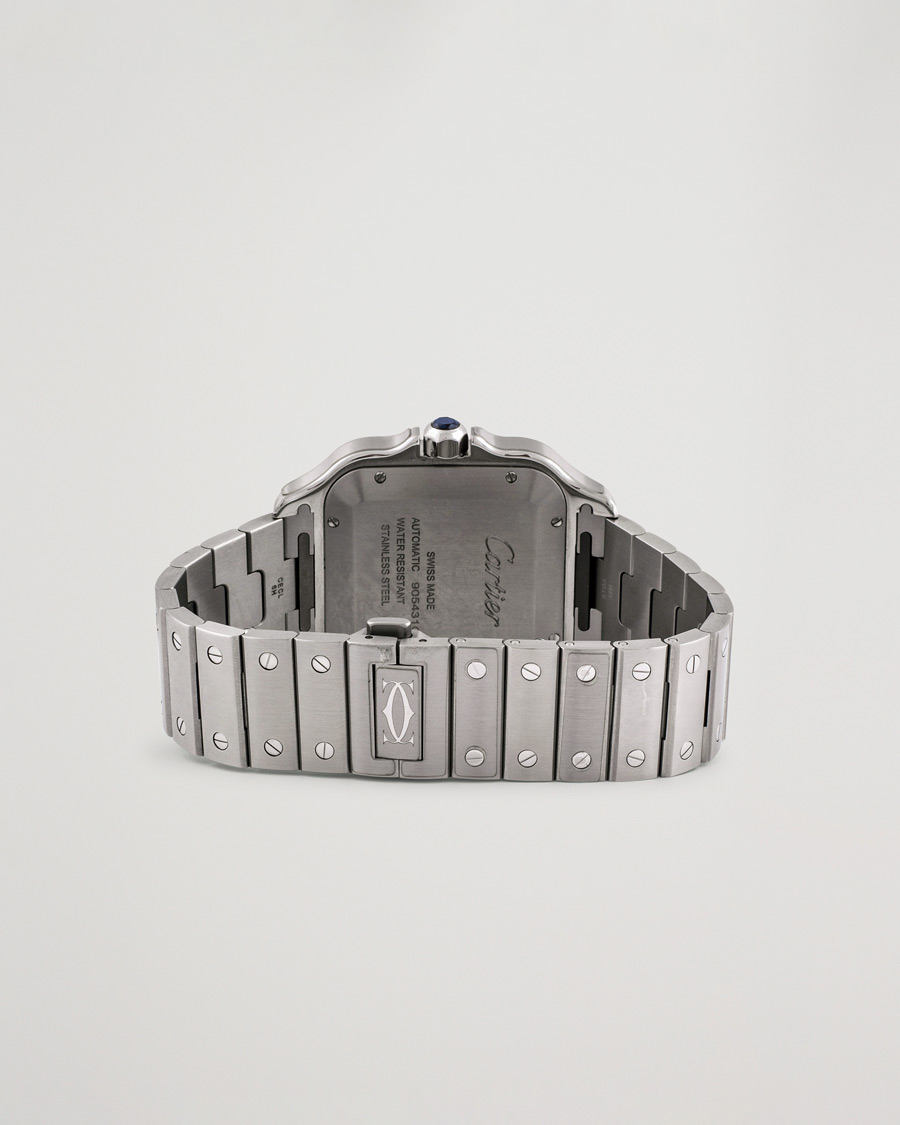 Homme | Cartier Pre-Owned Santos De Cartier Steel WSSA0048 Silver | Cartier Pre-Owned | Santos De Cartier Steel WSSA0048 Silver