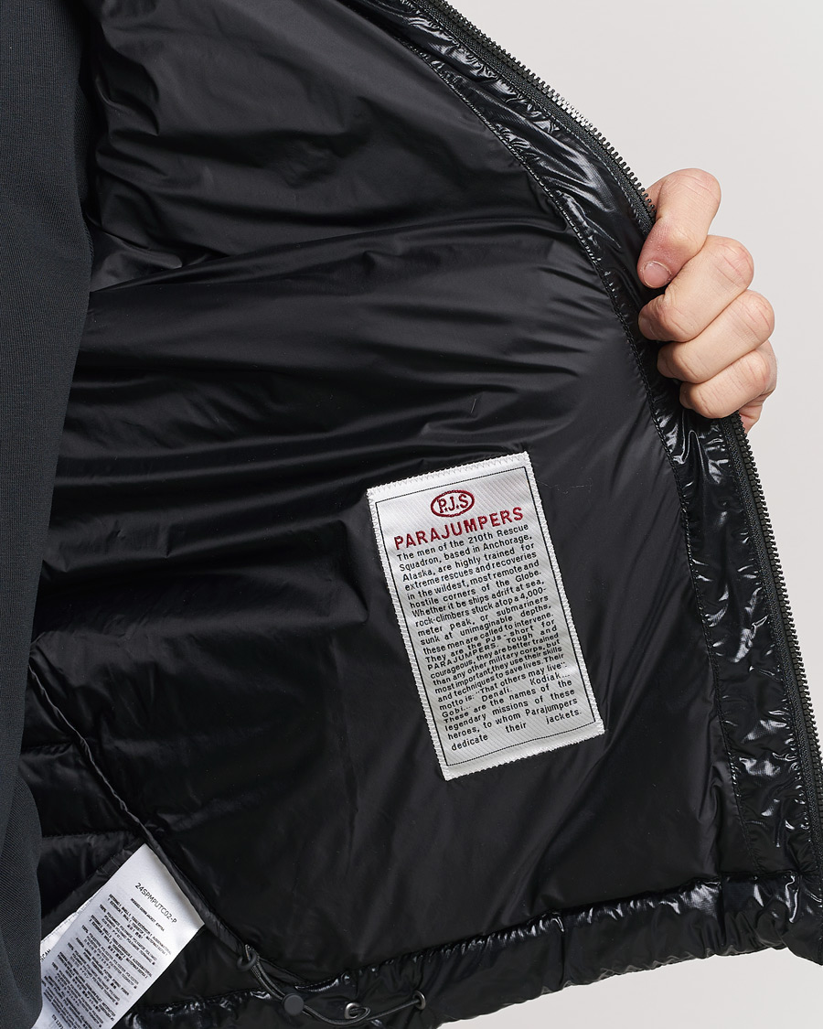 Homme | Manteaux Et Vestes | Parajumpers | Miroku Techno Puffer Hodded Jacket Black