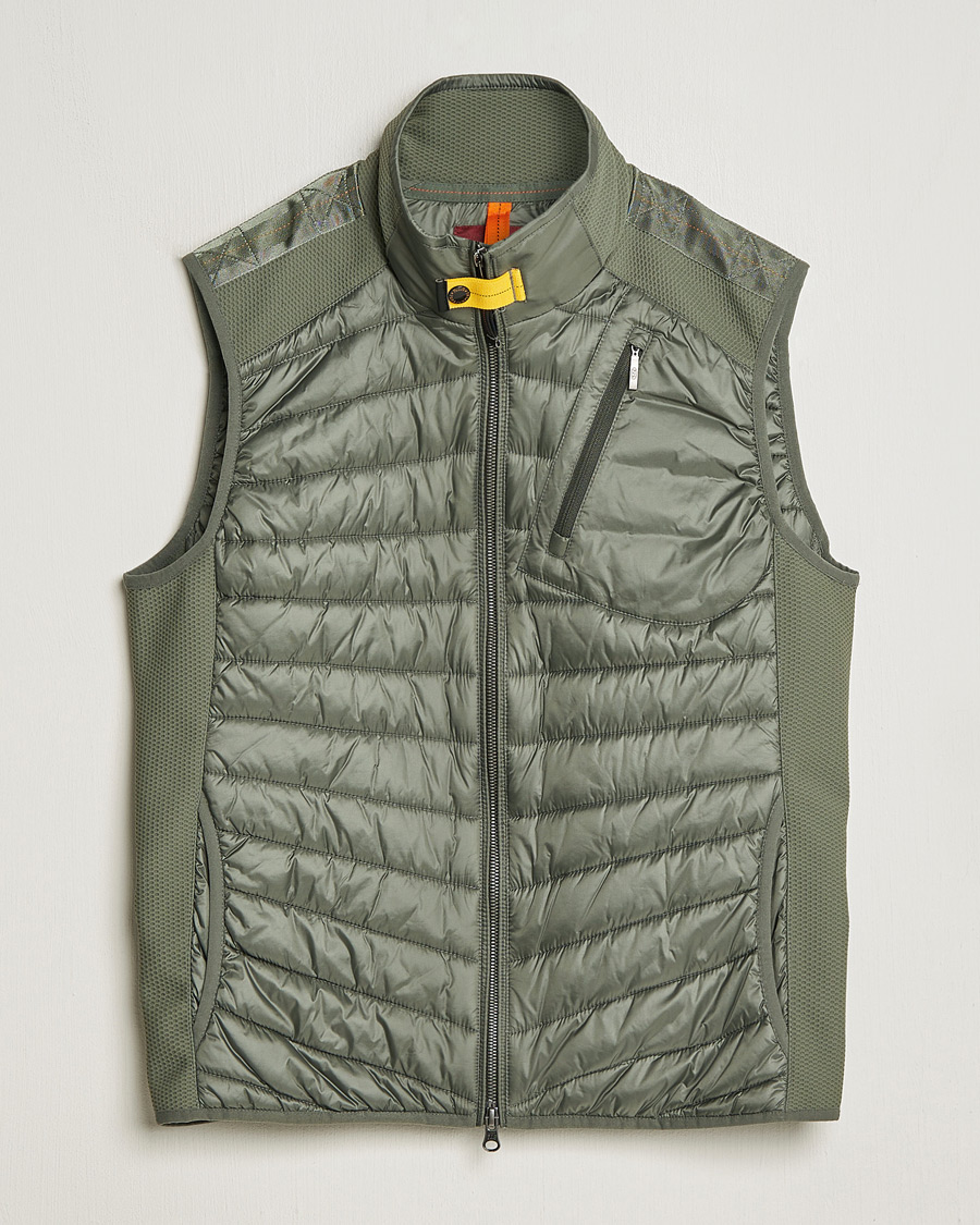 Homme | Manteaux Et Vestes | Parajumpers | Zavier Hybrid Vest Thyme Green