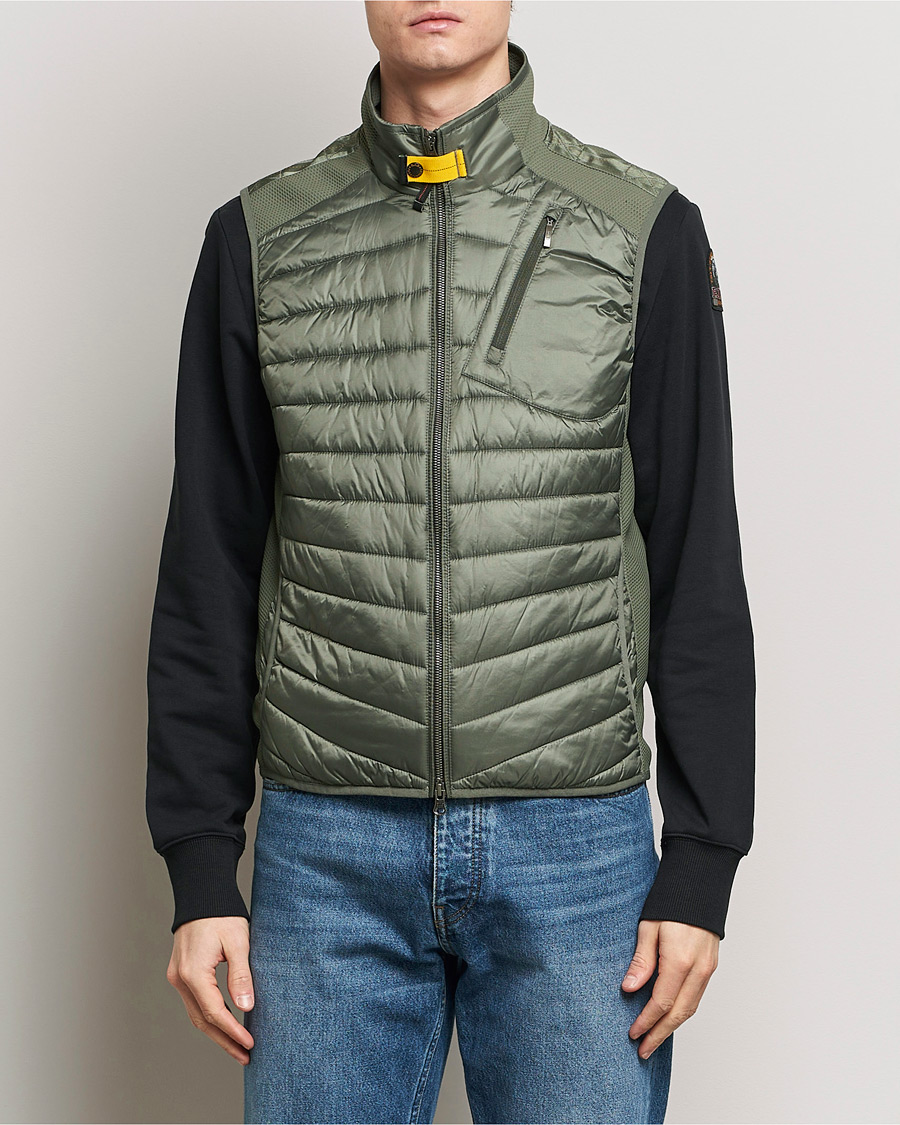 Homme | Manteaux Et Vestes | Parajumpers | Zavier Hybrid Vest Thyme Green