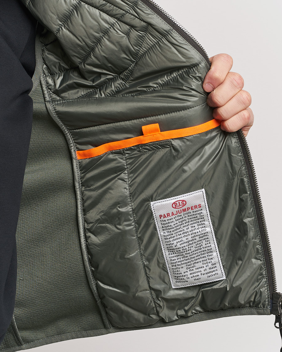 Homme | Manteaux Et Vestes | Parajumpers | Zavier Hybrid Vest Thyme Green