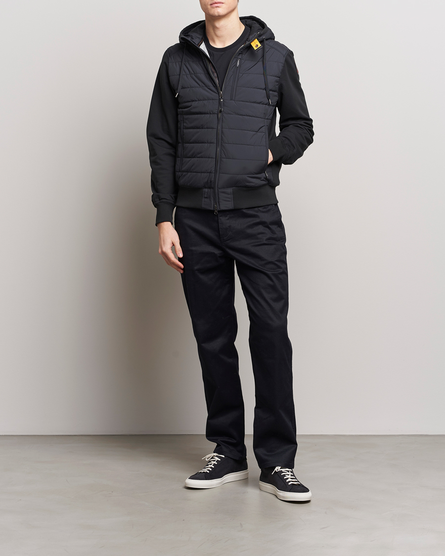 Homme | Manteaux Et Vestes | Parajumpers | Ivor Hybrid Hooded Jacket Black