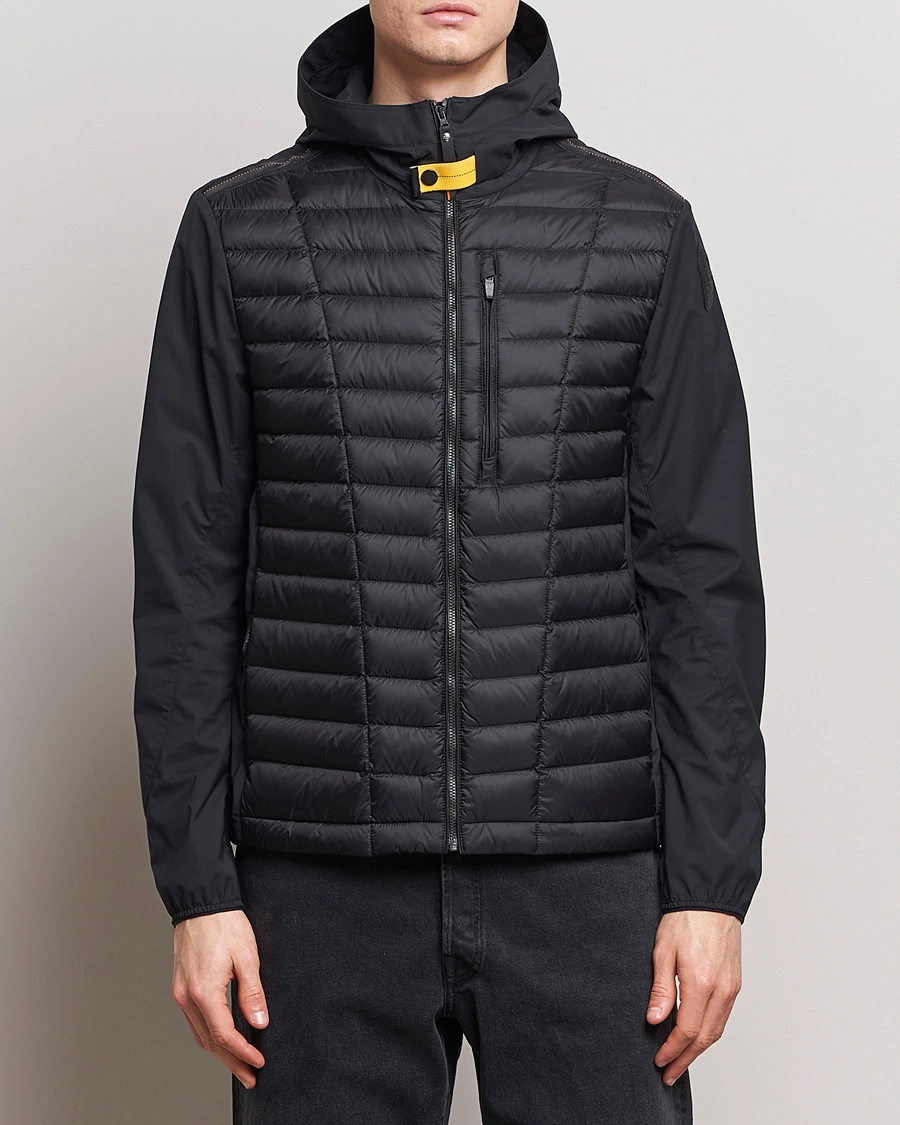 Homme | Vestes Casual | Parajumpers | Hiram Hybrid Hooded Jacket Black