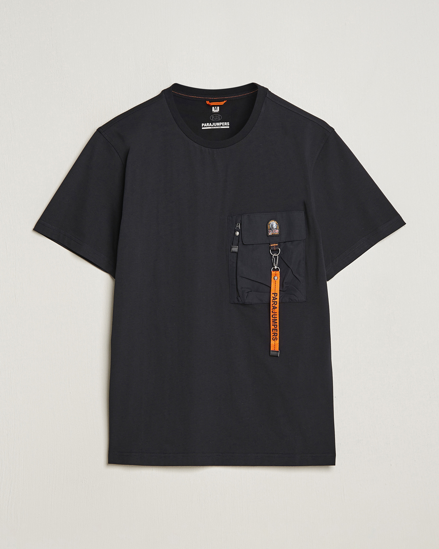 Homme | T-shirts | Parajumpers | Mojave Pocket Crew Neck T-Shirt Black