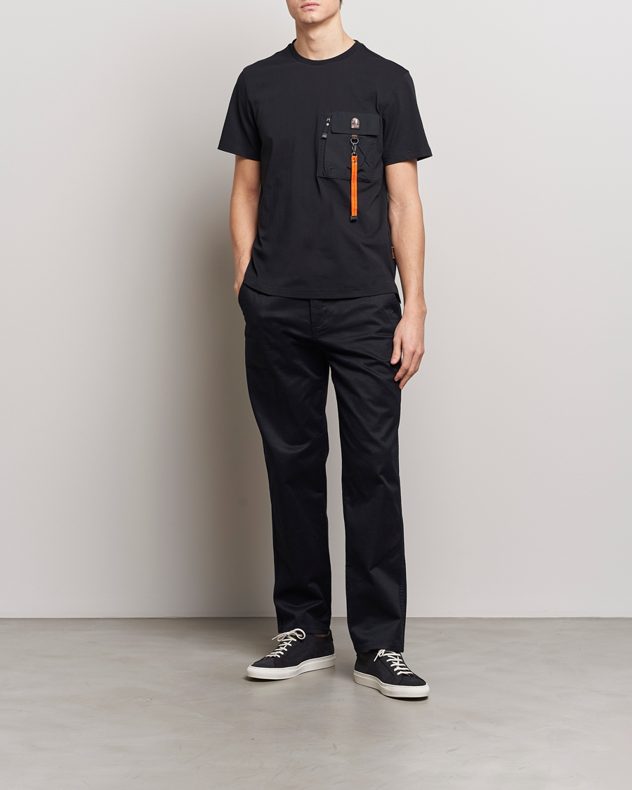 Homme | T-shirts | Parajumpers | Mojave Pocket Crew Neck T-Shirt Black