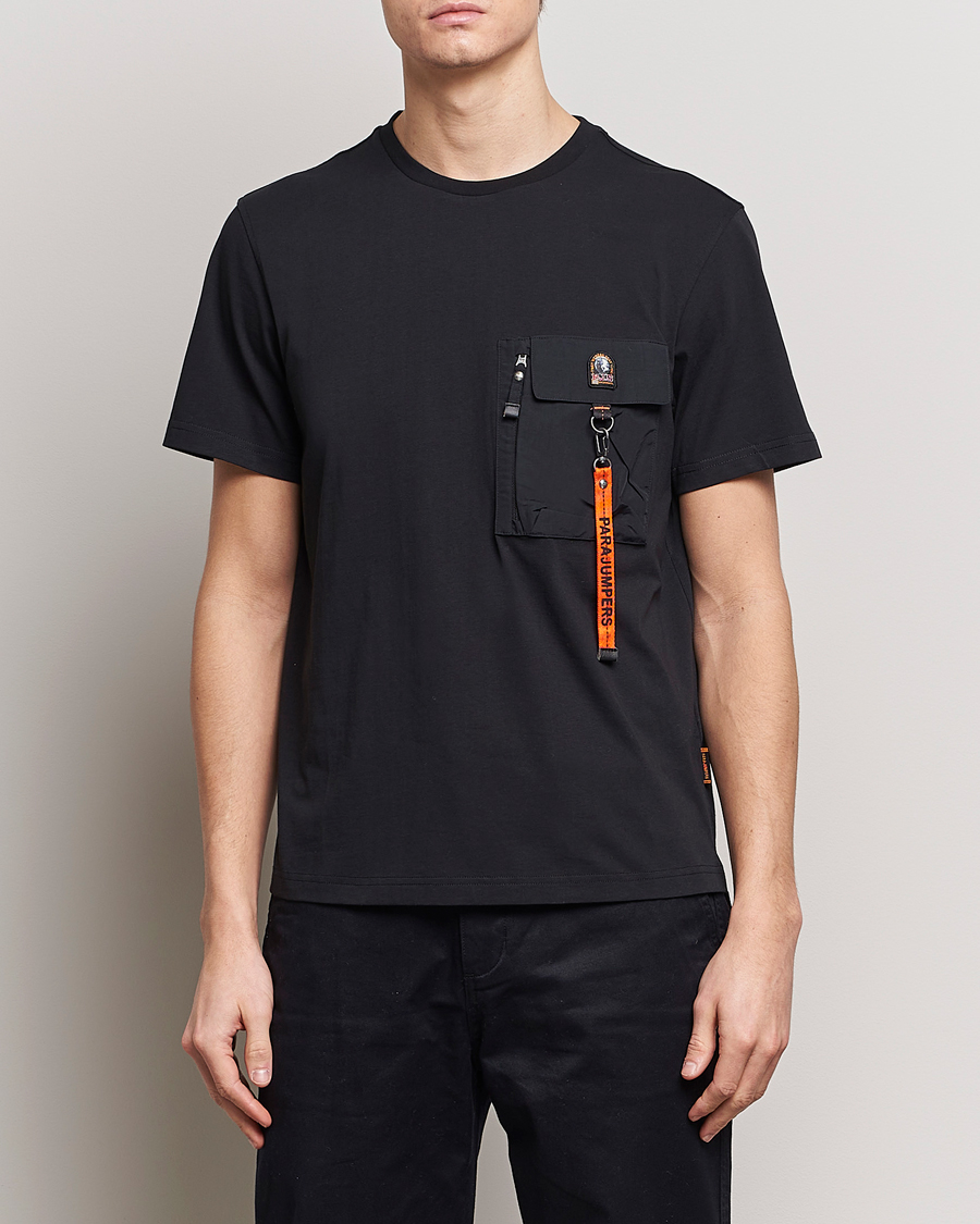 Homme |  | Parajumpers | Mojave Pocket Crew Neck T-Shirt Black