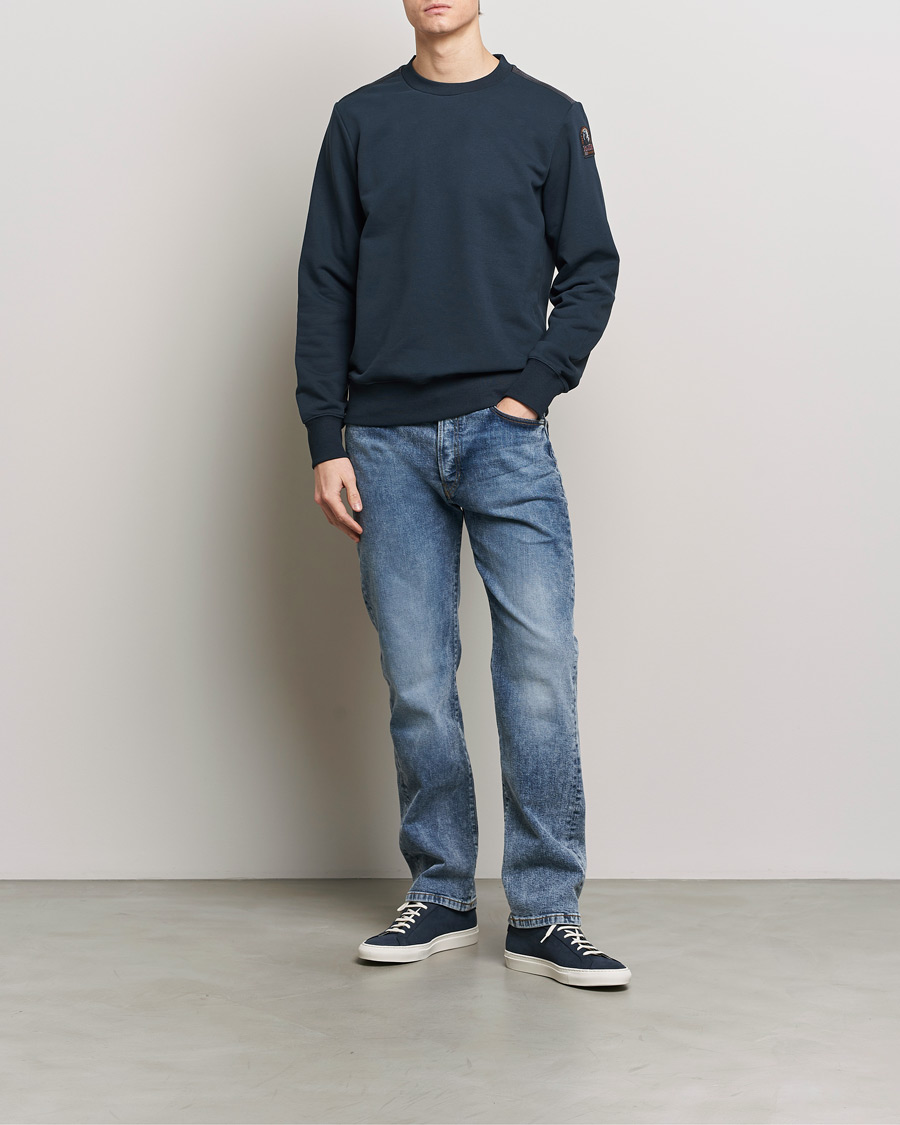 Homme | Pulls Et Tricots | Parajumpers | K2 Super Easy Crew Neck Sweatshirt Blue Navy