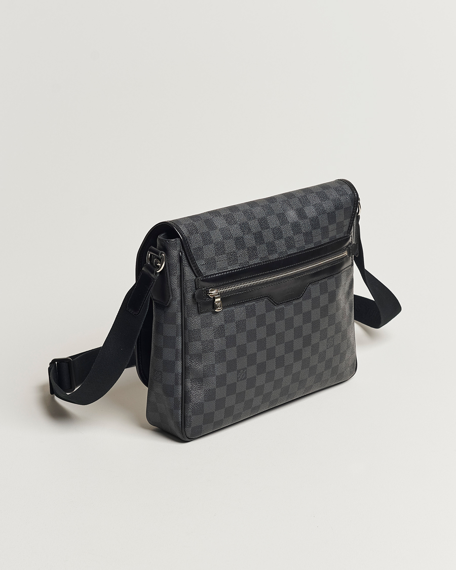 Homme |  | Louis Vuitton Pre-Owned | Daniel MM Satchel Leather Bag Damier Graphite
