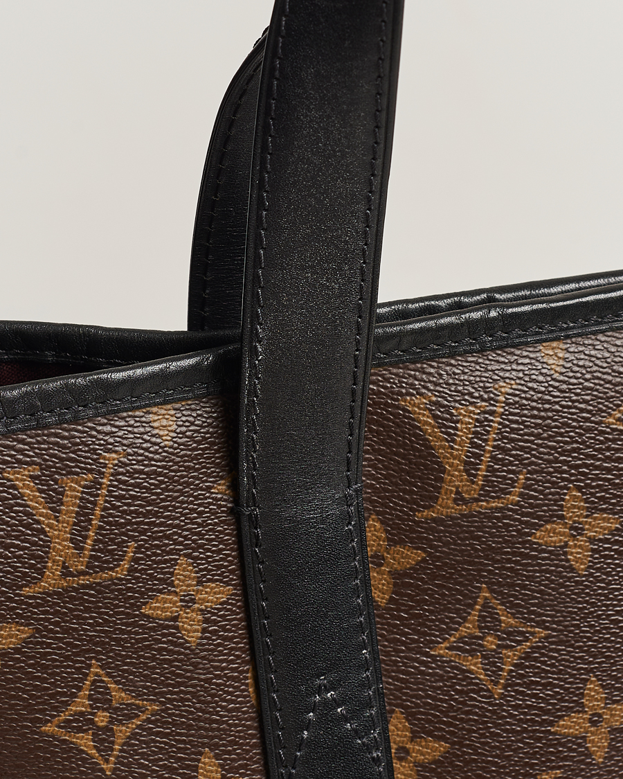 Homme | Louis Vuitton Pre-Owned Davis Tote Bag Monogram Macassar | Louis Vuitton Pre-Owned | Davis Tote Bag Monogram Macassar
