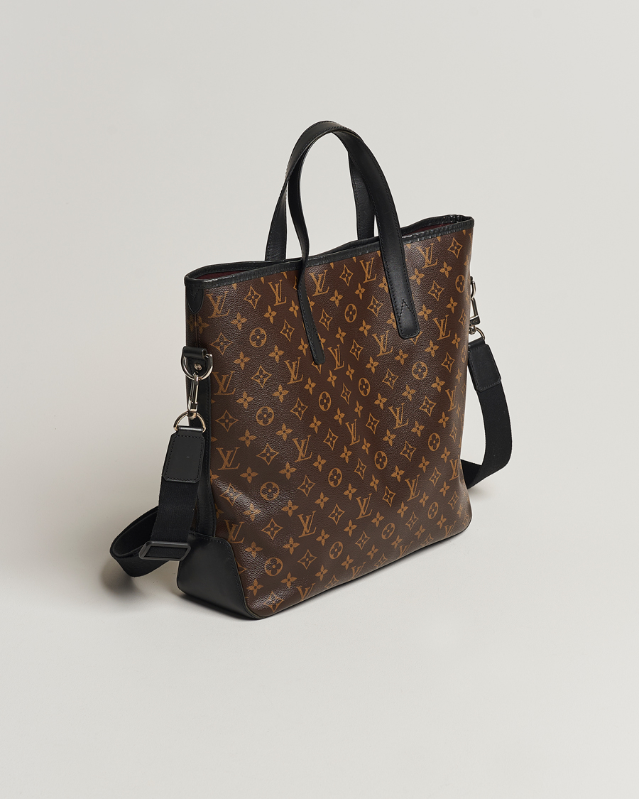 Homme | Louis Vuitton Pre-Owned Davis Tote Bag Monogram Macassar | Louis Vuitton Pre-Owned | Davis Tote Bag Monogram Macassar