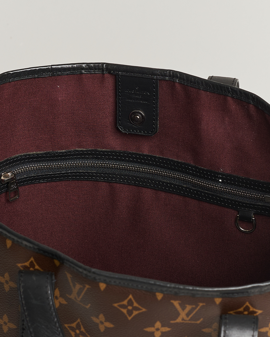 Homme | Louis Vuitton Pre-Owned Davis Tote Bag Monogram Macassar | Louis Vuitton Pre-Owned | Davis Tote Bag Monogram Macassar