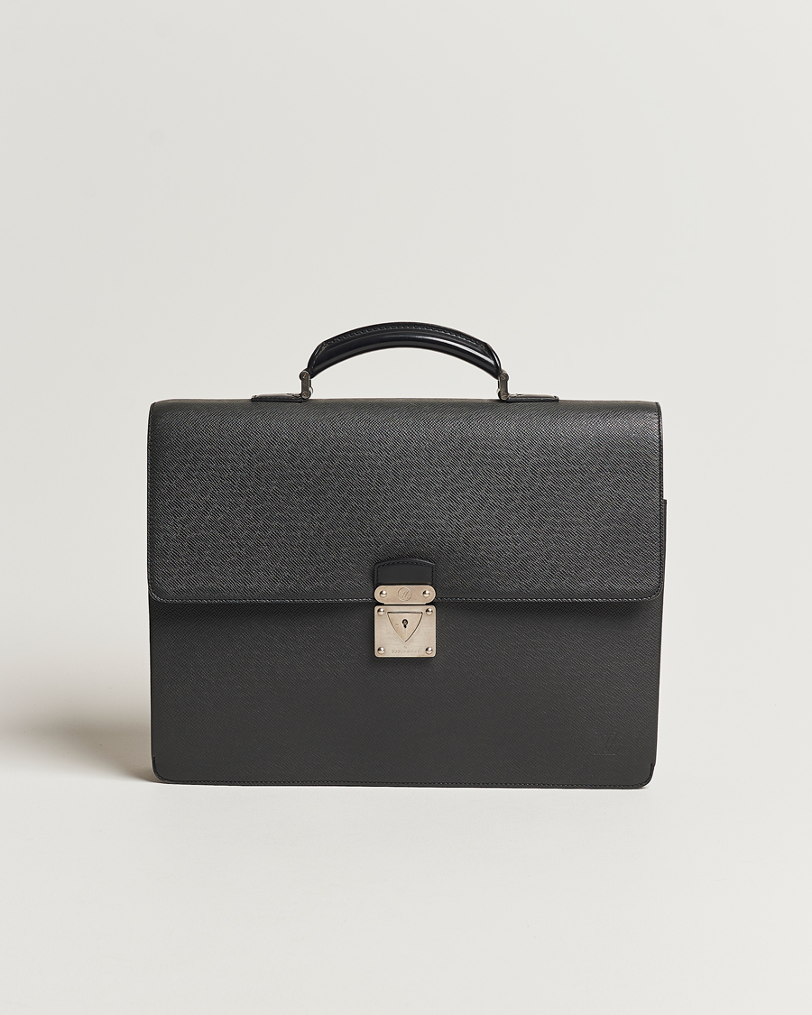Homme | Louis Vuitton Pre-Owned Robusto Briefcase Black | Louis Vuitton Pre-Owned | Robusto Briefcase Black