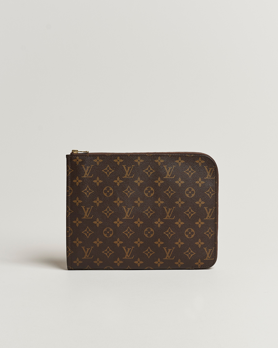 Homme | Louis Vuitton Pre-Owned Posh Documan Document Bag Monogram | Louis Vuitton Pre-Owned | Posh Documan Document Bag Monogram