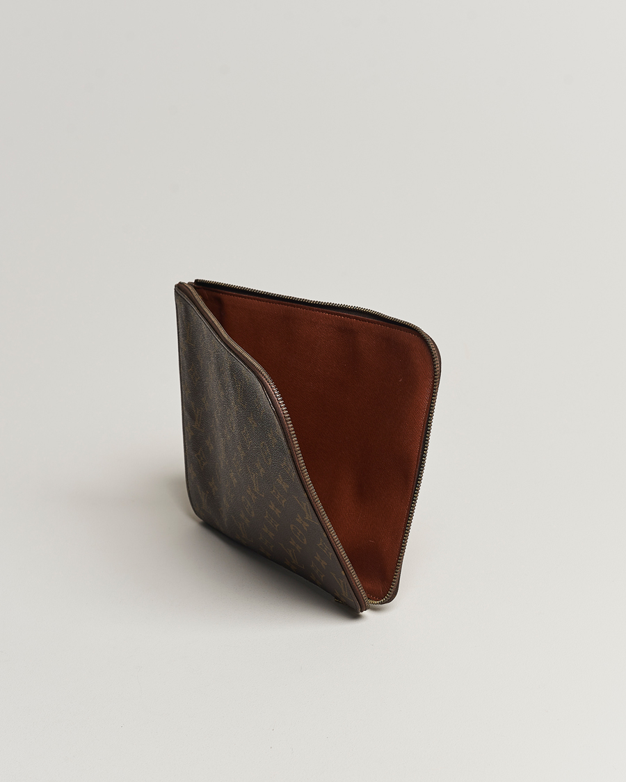 Homme | Louis Vuitton Pre-Owned Posh Documan Document Bag Monogram | Louis Vuitton Pre-Owned | Posh Documan Document Bag Monogram